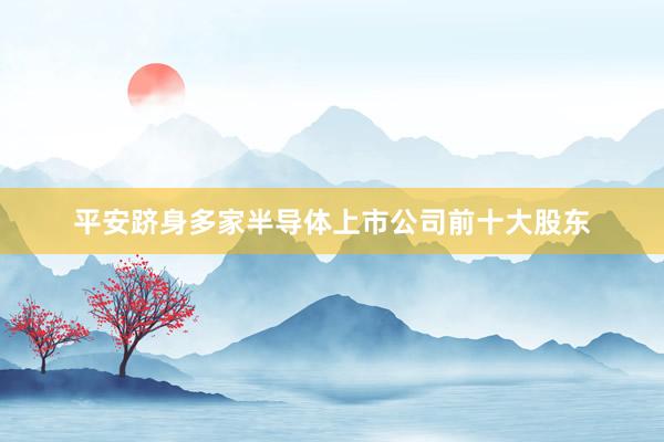 平安跻身多家半导体上市公司前十大股东