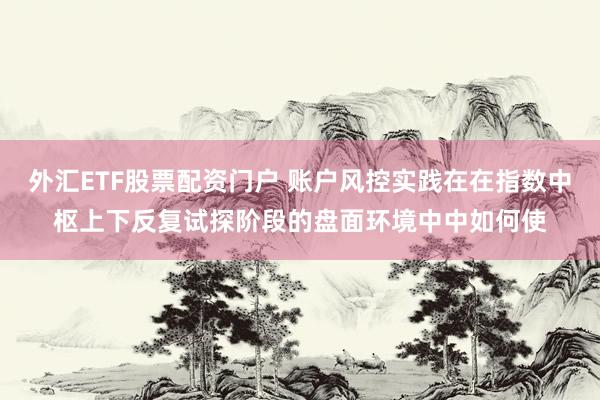 外汇ETF股票配资门户 账户风控实践在在指数中枢上下反复试探阶段的盘面环境中中如何使